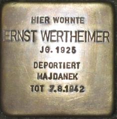 Stolperstein Dedicato A Ernst Wertheimer