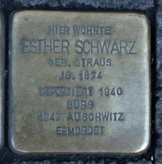 Stolperstein Dedicato A Esther Schwarz