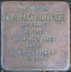 Stolperstein Dedicato A Gertrud Kuttner