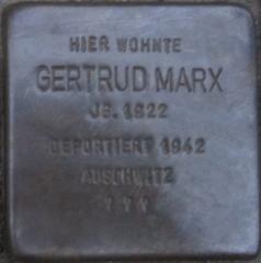 Stolperstein Dedicato A Gertrud Marx