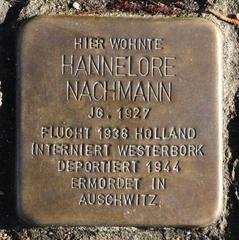 Stolperstein Dedicato A Hannelore Nachmann