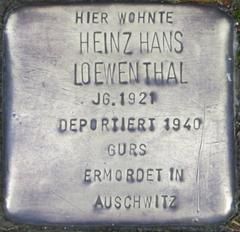 Stolperstein Dedicato A Heinz Hans Löwenthal