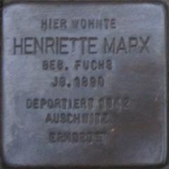 Stolperstein Dedicato A Henriette Marx