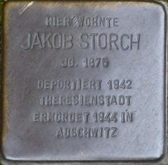 Stolperstein Dedicato A Jakob Storch