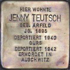 Stolperstein Dedicato A Jenny Teutsch