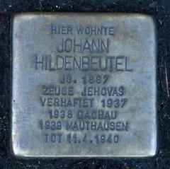 Stolperstein Dedicato A Johann Hildenbeutel