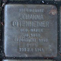 Stolperstein Dedicato A Johanna Ottenheimer