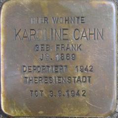 Stolperstein Dedicato A Karoline Cahn