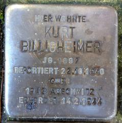 Stolperstein Dedicato A Kurt Billigheimer