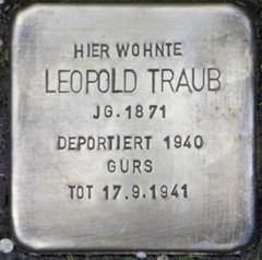 Stolperstein Dedicato A Leopold Traub