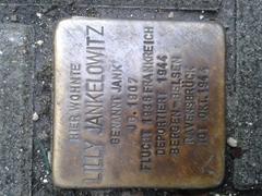 Stolperstein Dedicato A Lilly Jankelowitz (Wohnort)