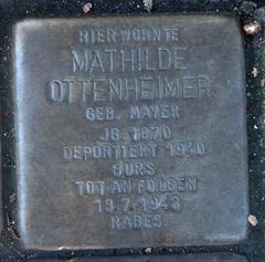 Stolperstein Dedicato A Mathilde Ottenheimer