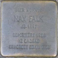 Stolperstein Dedicato A Max Falk