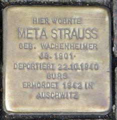Stolperstein Dedicato A Meta Strauß