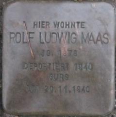 Stolperstein Dedicato A Rolf Ludwig Maas