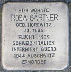Stolperstein Dedicato A Rosa Gärtner