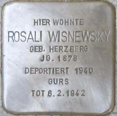 Stolperstein Dedicato A Rosali Wisnewsky