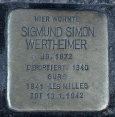 Stolperstein Dedicato A Sigmund Simon Wertheimer