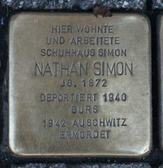 Stolperstein Dedicato A Nathan Simon