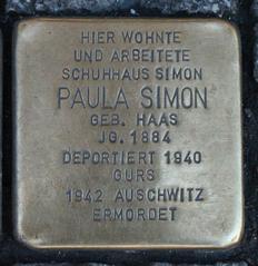 Stolperstein Dedicato A Paula Simon