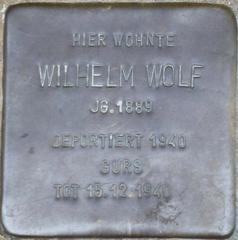 Stolperstein Dedicato A Wilhelm Wolf