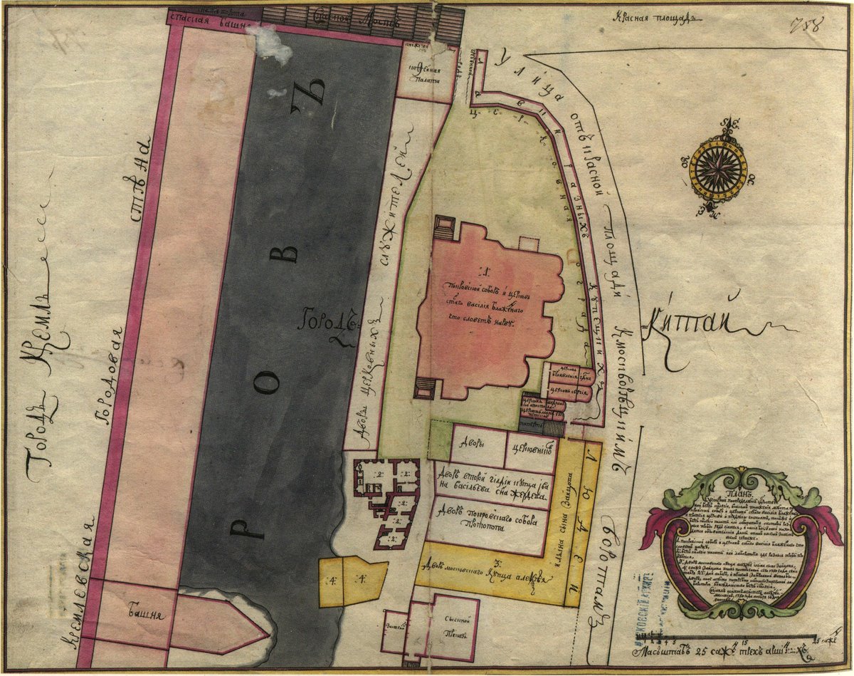 Map of Red Square with St. Basil's Cathedral