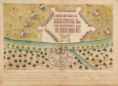 Siege of French fortress in Bangkok by Siamese revolutionary forces in 1688