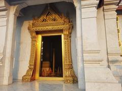 City Pillar Shrine in Bangkok, Thailand with intricate traditional architecture