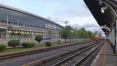 Bang Sue Junction railway station in Bangkok with trains and platforms
