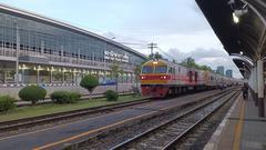Bang Sue Junction railway station in Bangkok with trains and platforms