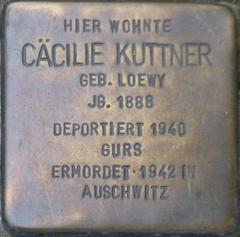 Stolperstein Dedicato A Cäcilie Kuttner