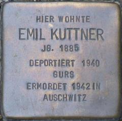 Stolperstein Dedicato A Emil Kuttner