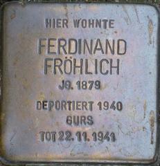 Stolperstein Dedicato A Ferdinand Fröhlich