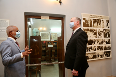 Deputy Secretary of State Stephen E. Biegun visiting Bangabandhu Memorial Museum in Dhaka