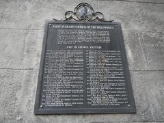 General Luna Street in Intramuros Manila showing Tamayo's Business Center, Barbara's Heritage Restaurant, Patio Victoria Plaza San Luis Complex with landmarks like San Agustin Church and Knights of Columbus Building