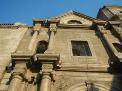 Interior of San Agustin Church and historical landmarks in Intramuros Manila