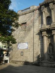 Historic Intramuros streets in Manila featuring San Agustin Church, Manila Cathedral's clock tower and dome, Patio Victoria, Plaza de Roma with King Charles IV monument