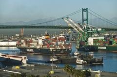 Imports from China and other countries arriving at Los Angeles harbor enhancing product safety through US-China collaboration