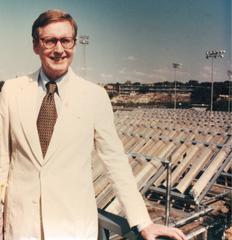 Lynn L. Northrup at Trinity University passive solar installation in San Antonio, Texas