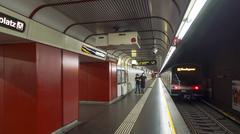 U1 Schwedenplatz subway station in Vienna