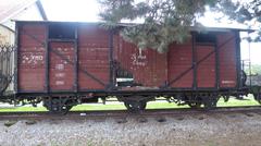 Covered freight wagon of Bosnian-Herzegovinian State Railways at Ljubljana Railway Museum
