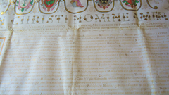 Diploma di laurea in medicina e filosofia del 1587