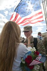 U.S. Army soldier welcomed home at Sanford Pentagon after Afghanistan deployment