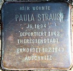 Stolperstein Dedicated To Paula Straus