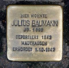 Stolperstein Dedicated To Julius Baumann