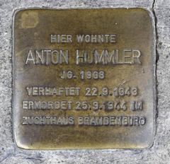 Stolperstein Dedicated To Anton Hummler