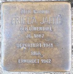 Stolperstein Dedicated To Frieda Jaffé