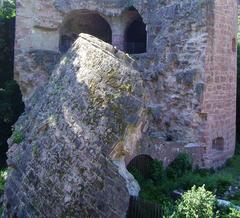 Destroyed tower at Heidelberg Castle in Germany