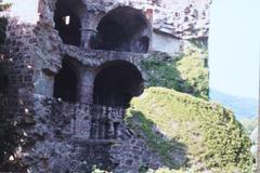 Heidelberg Castle in Germany towering over the city on a hill