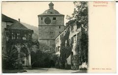 Historic Ruprechtsbau building in Heidelberg in 1898